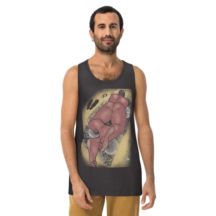 Men’s premium tank top - Suns Out Buns Out - Image 9