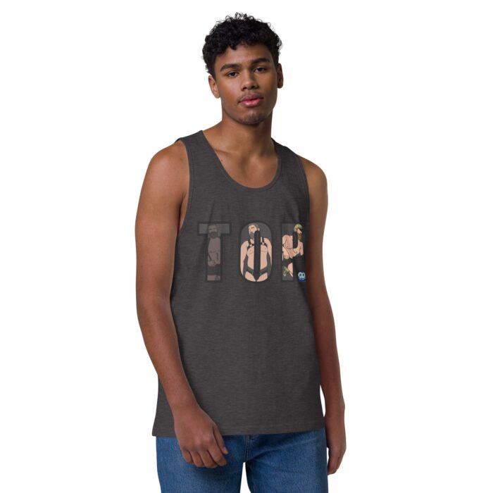 Men’s premium tank top - TOP Cutout - Image 18