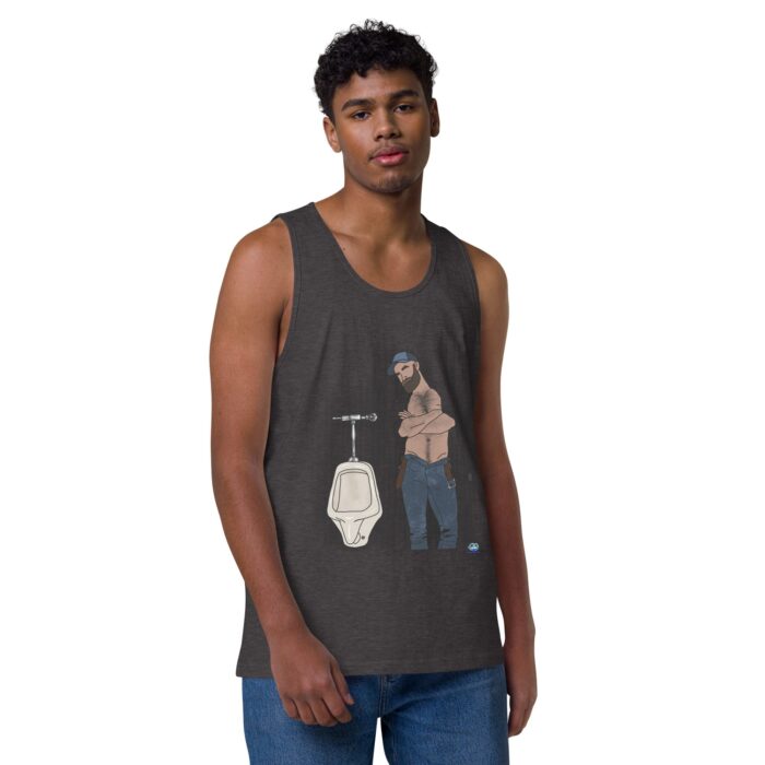 Men’s premium tank top - Urinal - Image 18