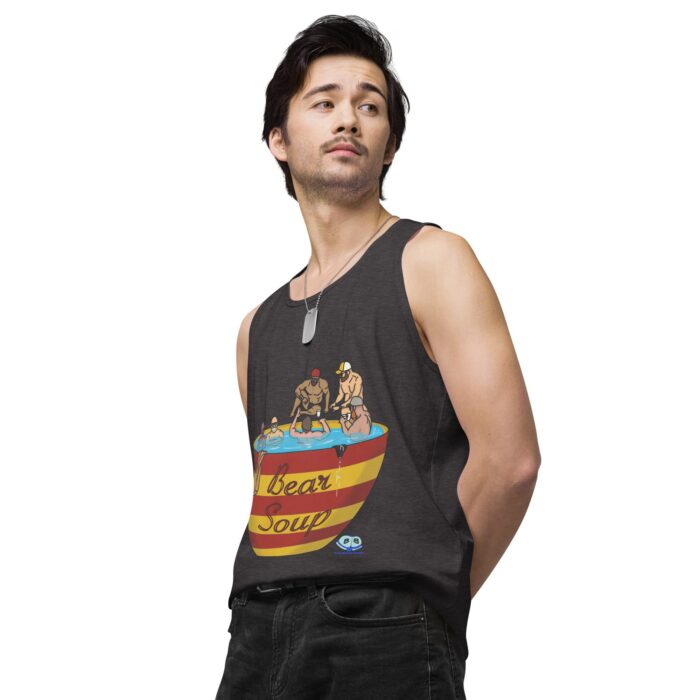 Men’s premium tank top - Bear Soup - Image 25