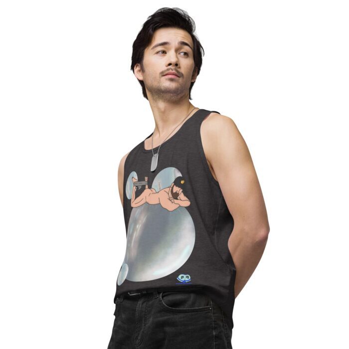 Men’s premium tank top - Bubbles - Image 25