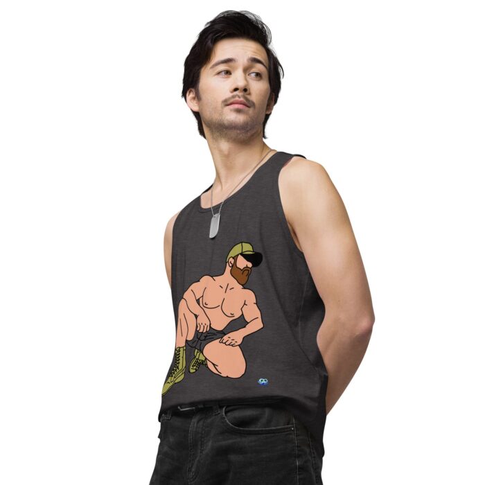Men’s premium tank top - Combat Boots - Image 25