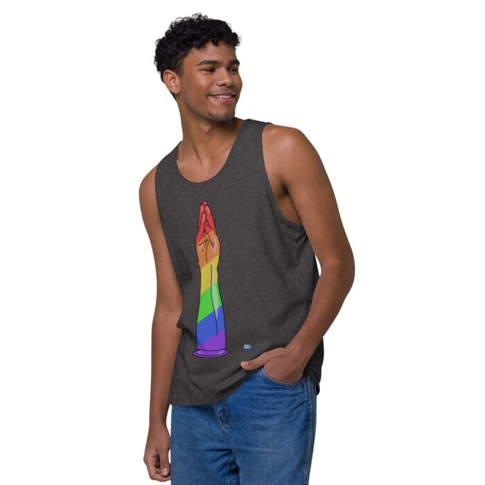 Men’s premium tank top - Handy Stripes - Image 20