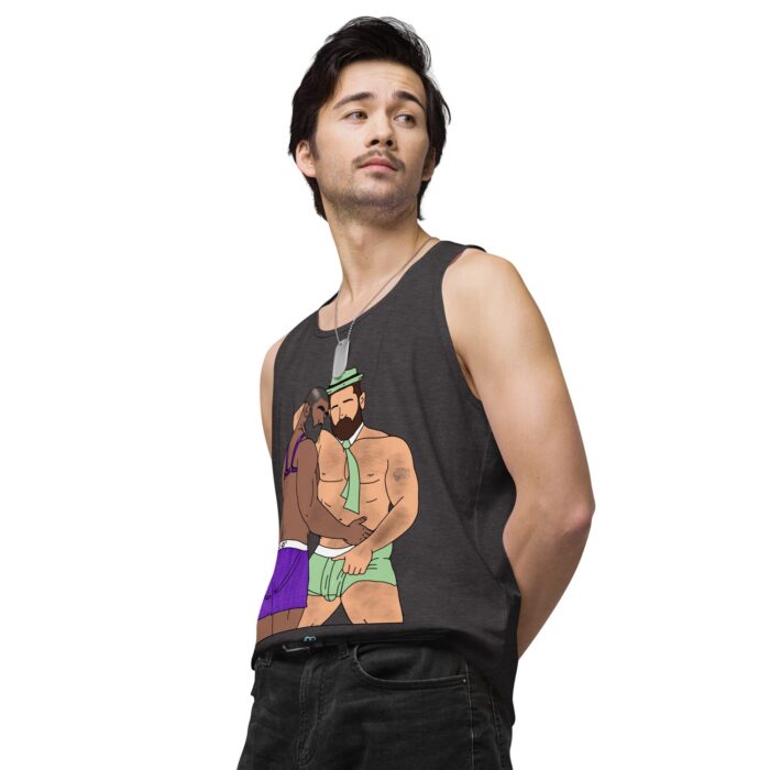 Men’s premium tank top - He's Got a Basket - Image 25