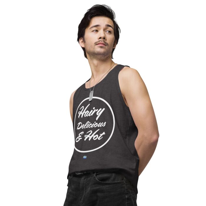 Men’s premium tank top - Hot Hairy Delicious - Image 25