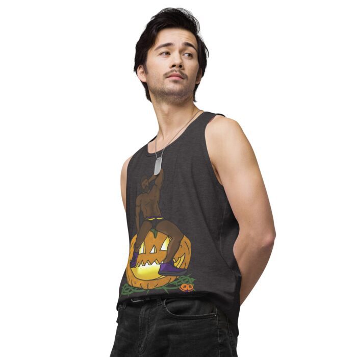Men’s premium tank top - Jack O Lantern - Image 25