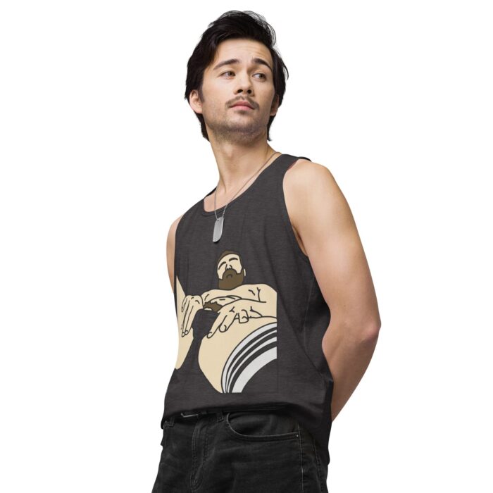 Men’s premium tank top - Peekaboo Bush - Image 25