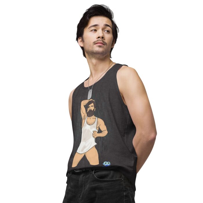 Men’s premium tank top - Rain - Image 24
