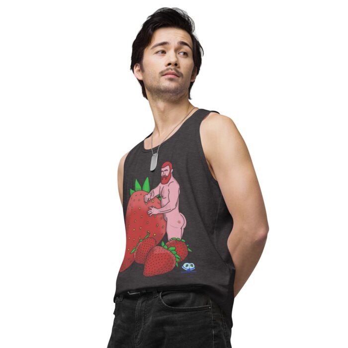 Men’s premium tank top - Red and Wild - Image 25