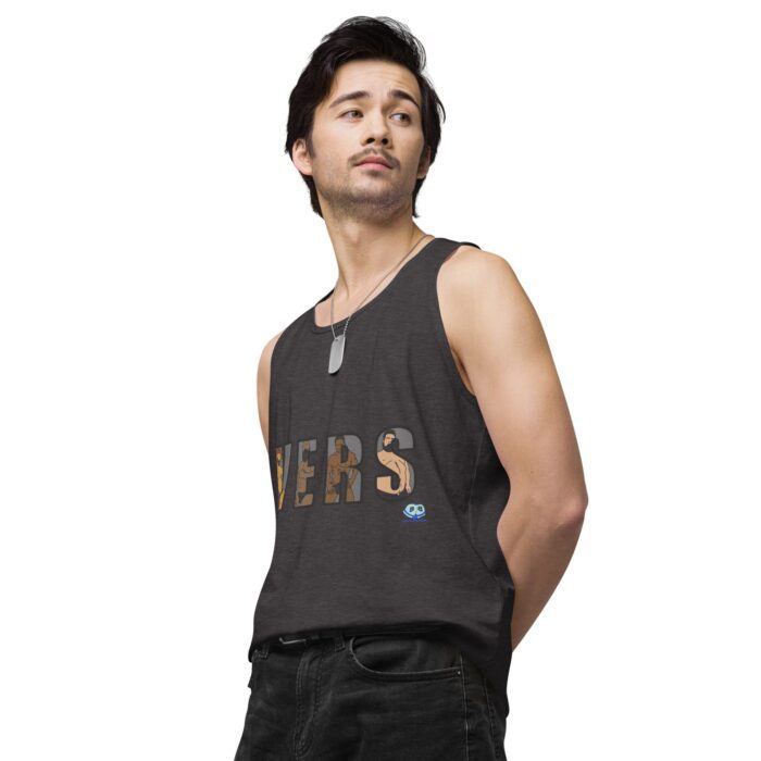 Men’s premium tank top - VERS Cutout - Image 25