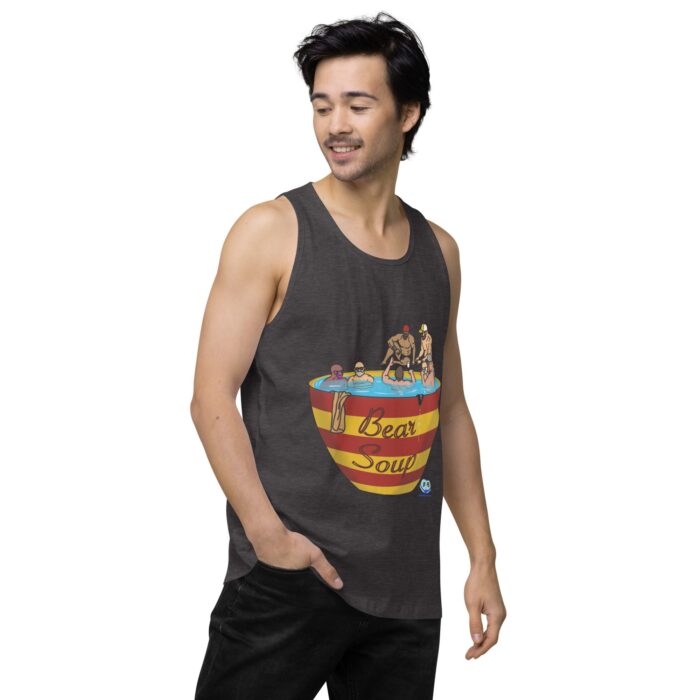 Men’s premium tank top - Bear Soup - Image 24