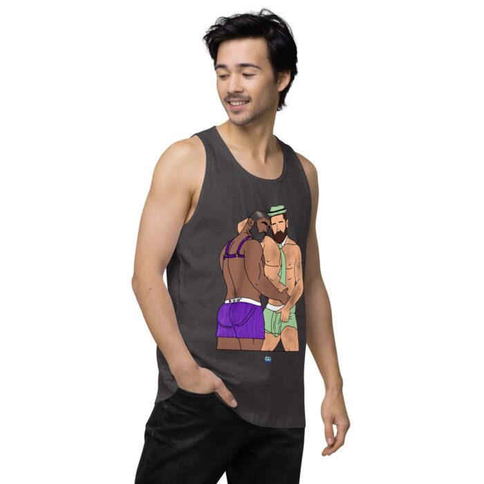Men’s premium tank top - He's Got a Basket - Image 24