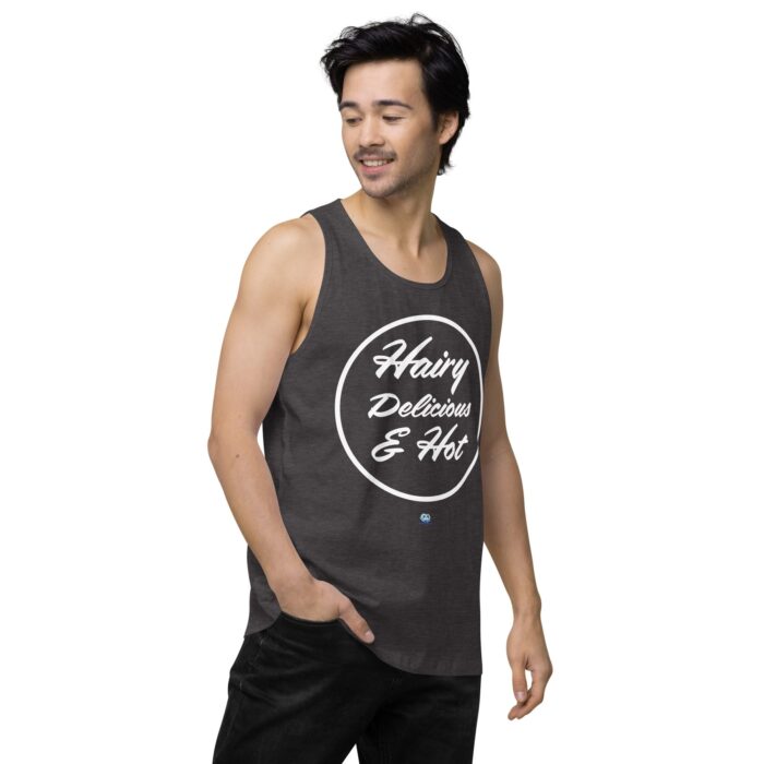 Men’s premium tank top - Hot Hairy Delicious - Image 24