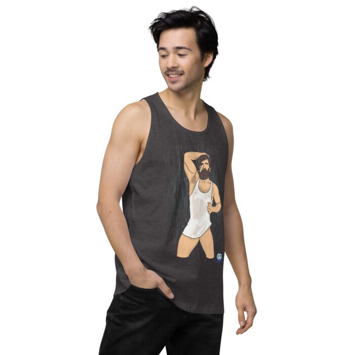 Men’s premium tank top - Rain - Image 23
