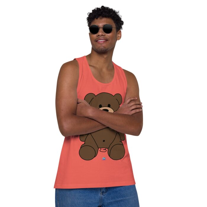 Men’s premium tank top - Gagged Teddy Bear (Butt Plug) - Image 31
