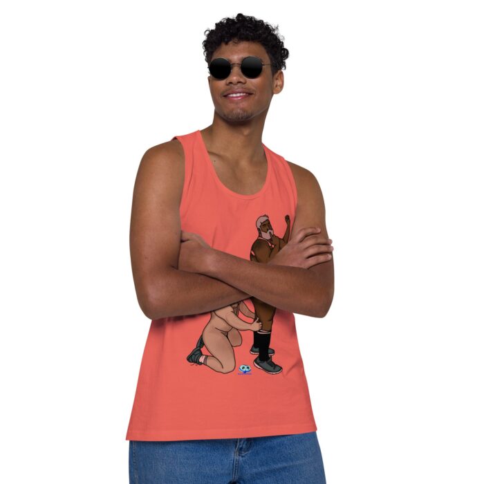 Men’s premium tank top  - Let's Get These Off - Image 31
