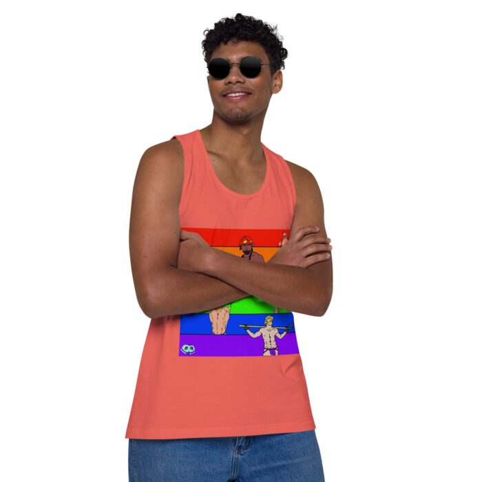 Men’s premium tank top - Pride Rows - Image 30