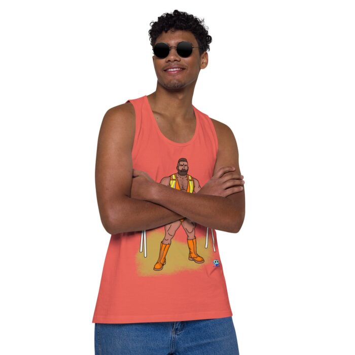 Men’s premium tank top - Road Block - Image 31