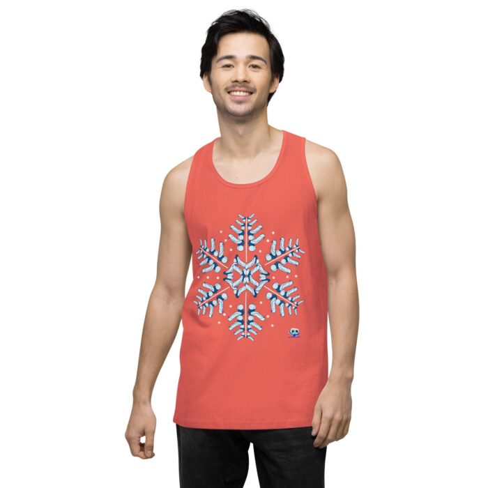 Men’s premium tank top - Snowflake - Image 37