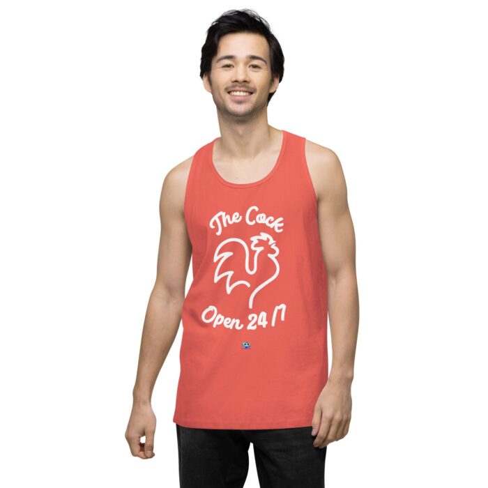 Men’s premium tank top - The Cock Open 24/7 - Image 37