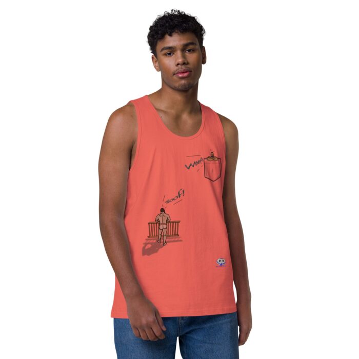 Men’s premium tank top - Bear Call - Image 29