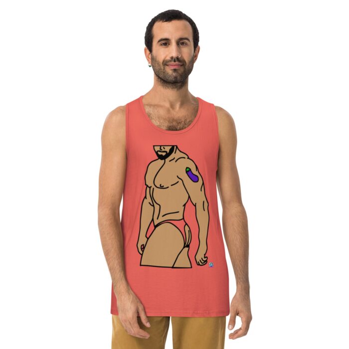 Men’s premium tank top - Eggplant Tattoo