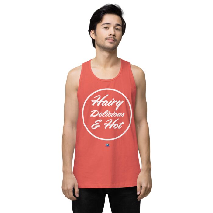 Men’s premium tank top - Hot Hairy Delicious - Image 37
