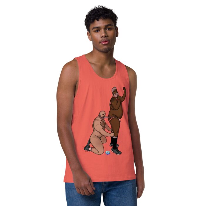 Men’s premium tank top  - Let's Get These Off - Image 30