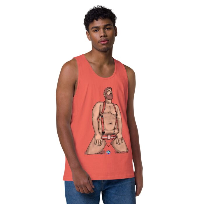 Men’s premium tank top - Neon Circuit - Image 30