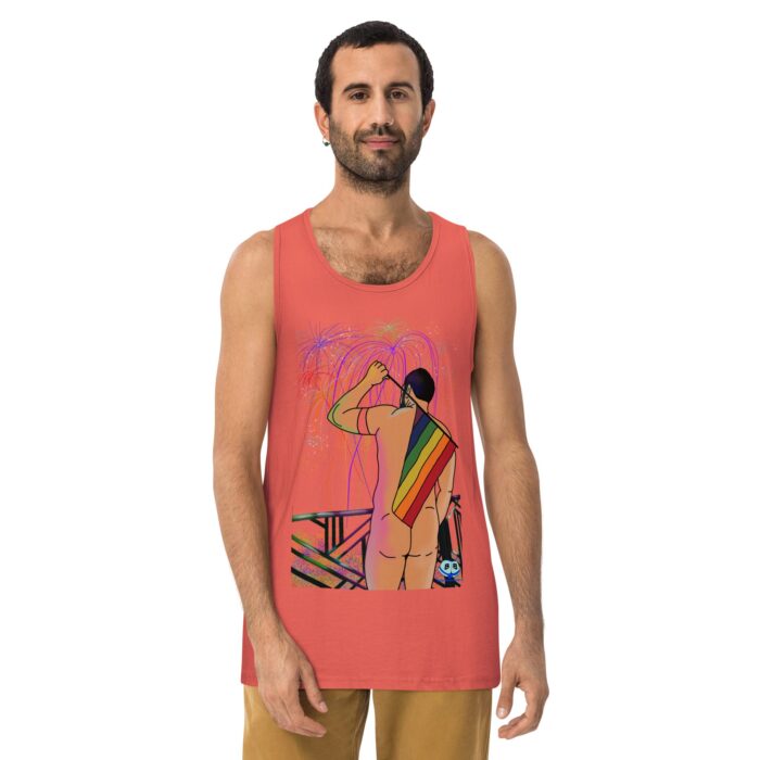 Men’s premium tank top - Pride Parade - Image 16