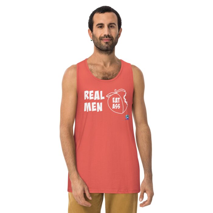Men’s premium tank top - Real Men Eat Ass