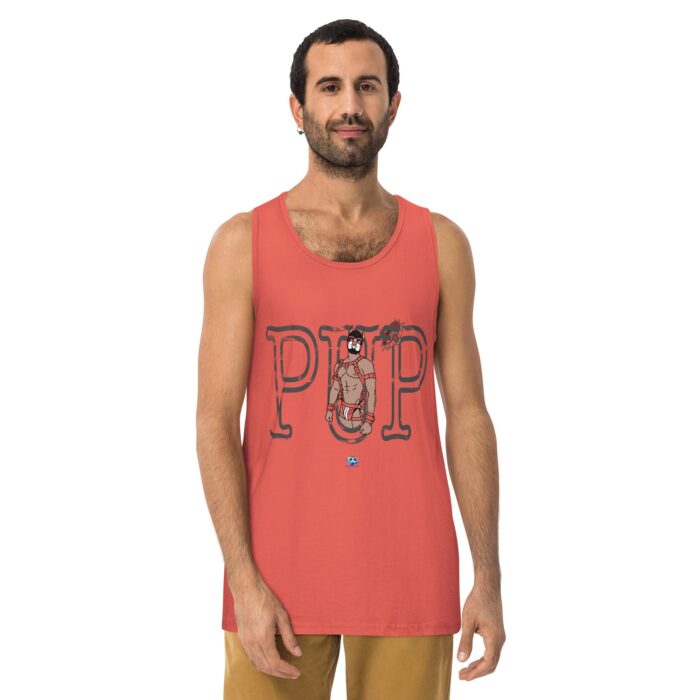 Men’s premium tank top - Pup Sign - Image 15