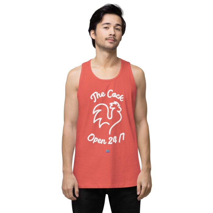 Men’s premium tank top - The Cock Open 24/7 - Image 36