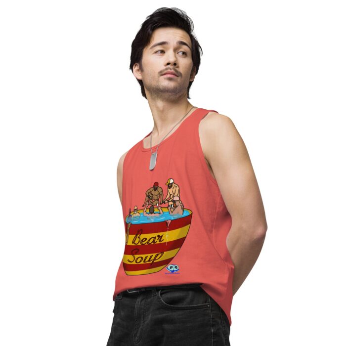 Men’s premium tank top - Bear Soup - Image 39