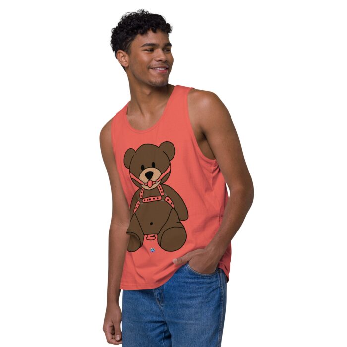 Men’s premium tank top - Gagged Teddy Bear (Butt Plug) - Image 32