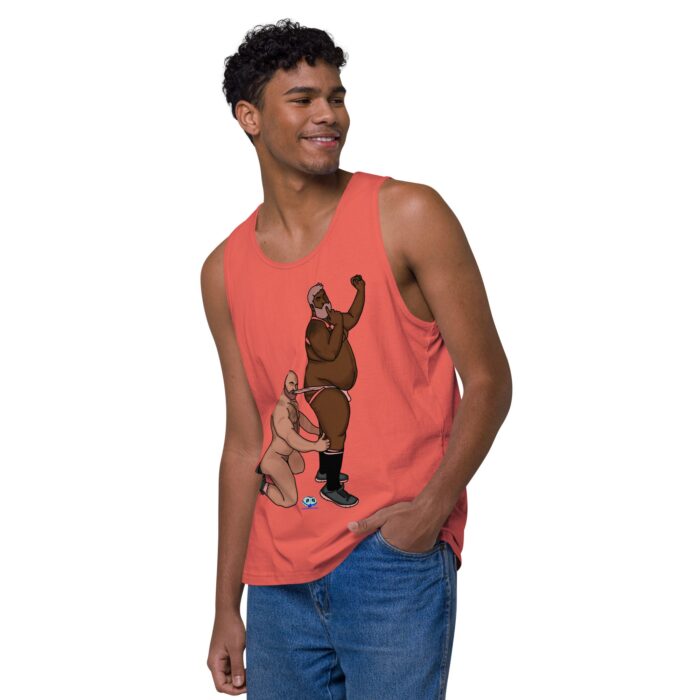 Men’s premium tank top  - Let's Get These Off - Image 32