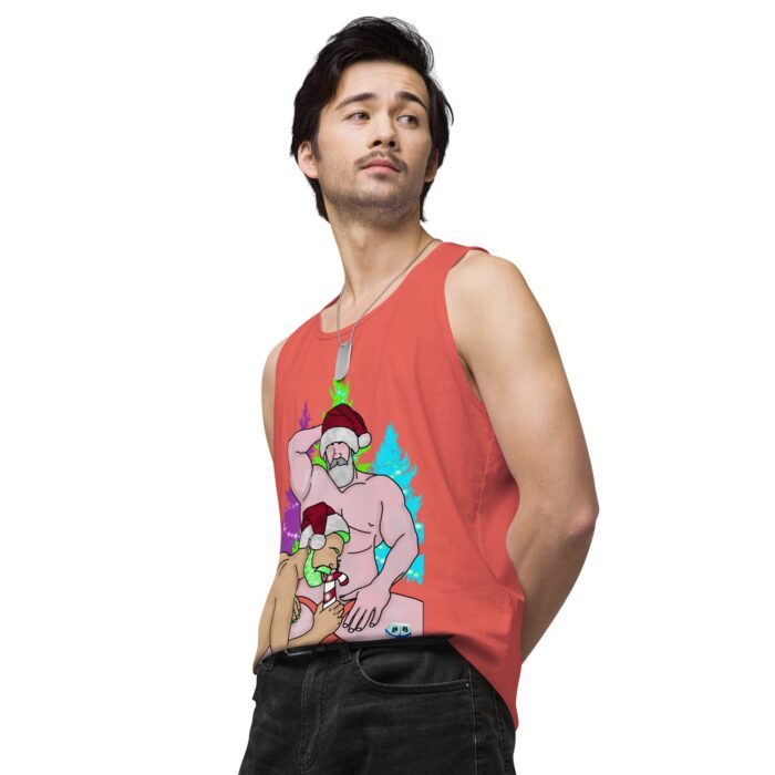 Men’s premium tank top - Peppermint Stick - Image 39