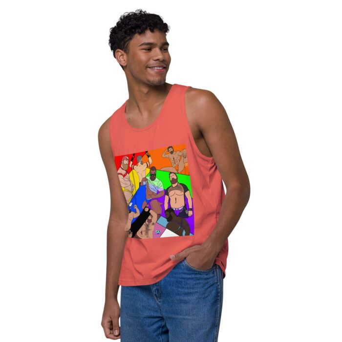 Men’s premium tank top - Pride Angles - Image 31