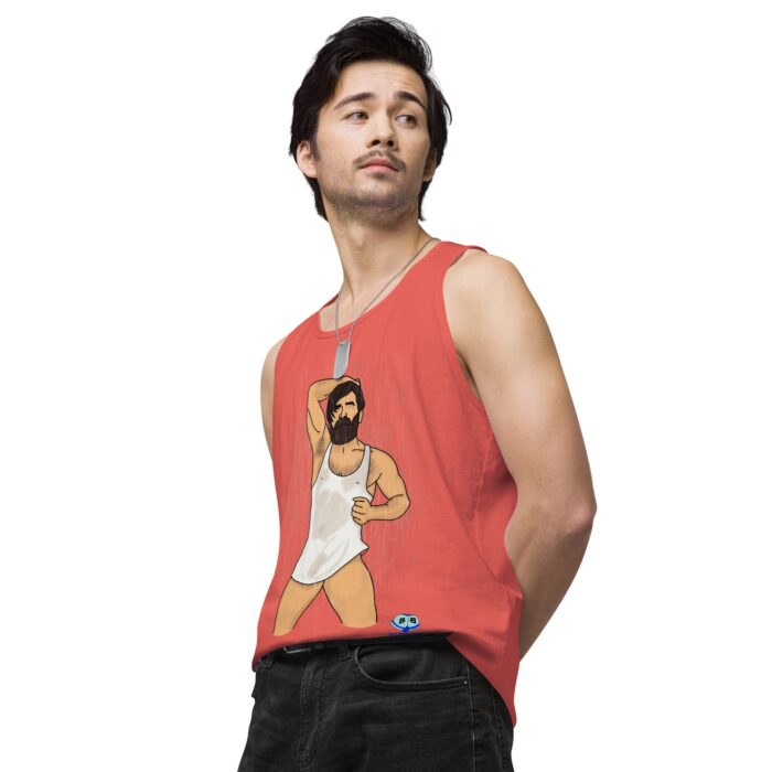 Men’s premium tank top - Rain - Image 39