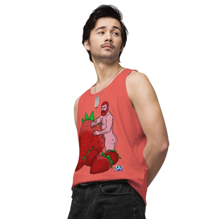Men’s premium tank top - Red and Wild - Image 40