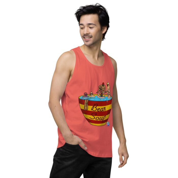 Men’s premium tank top - Bear Soup - Image 38