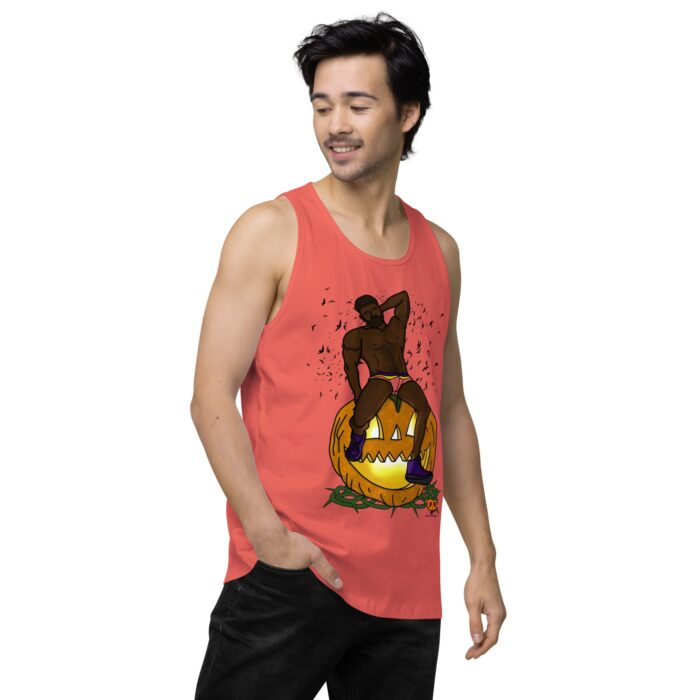 Men’s premium tank top - Jack O Lantern - Image 38