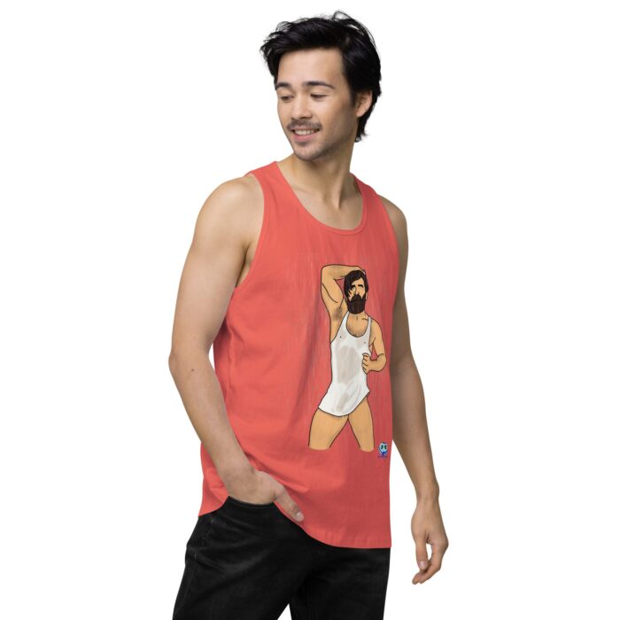Men’s premium tank top - Rain - Image 38