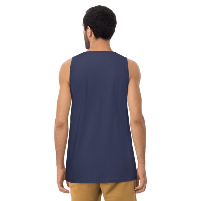 Men’s premium tank top - Blue Hair Armband - Image 10