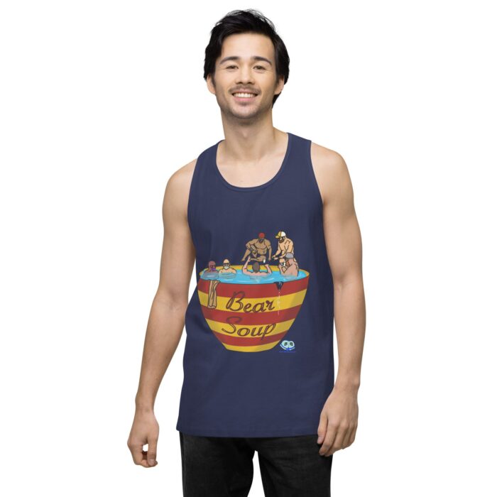 Men’s premium tank top - Bear Soup - Image 28