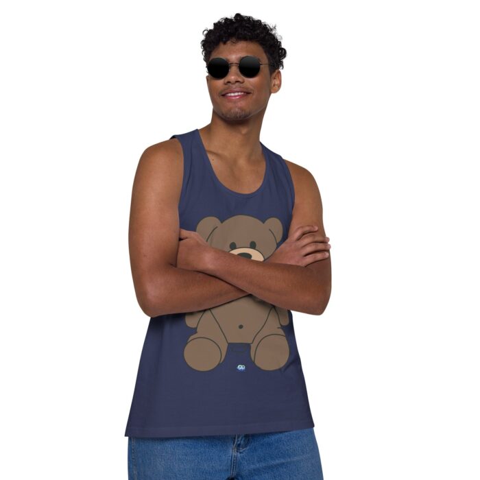 Men’s premium tank top - Gagged Teddy Bear (Butt Plug) - Image 23