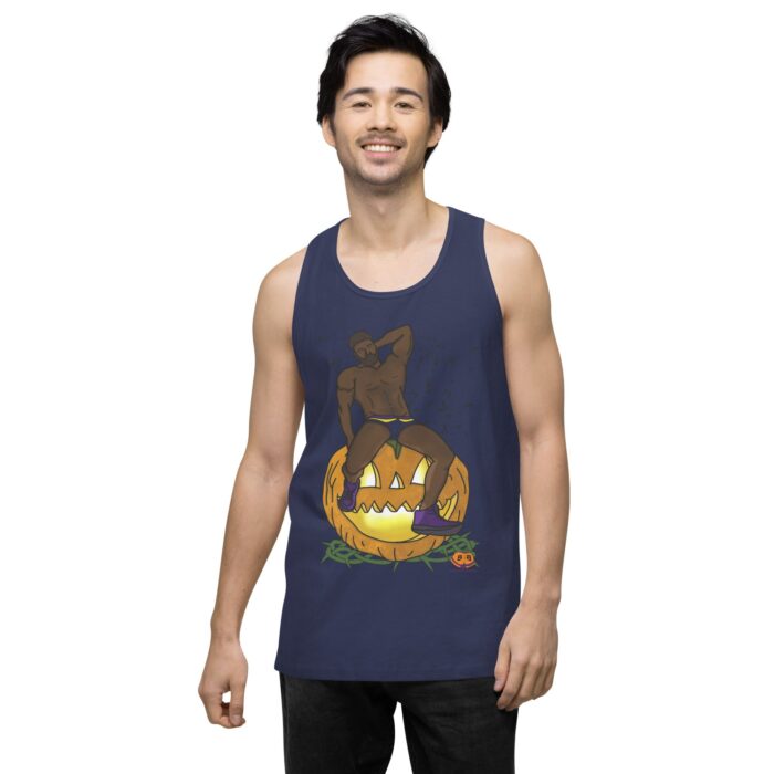 Men’s premium tank top - Jack O Lantern - Image 28