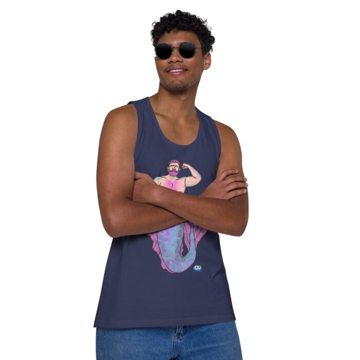 Men’s premium tank top - MerCub Pink - Image 23