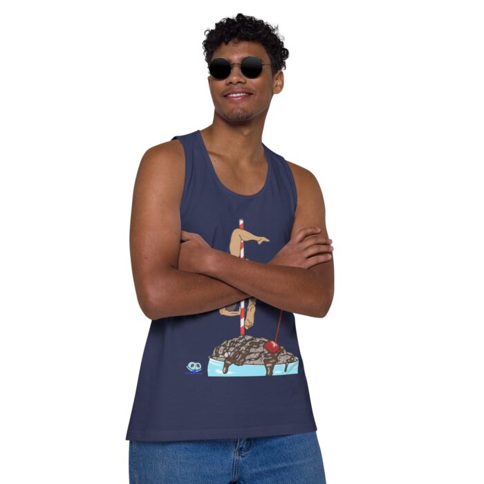 Men’s premium tank top - Milkshake - Image 22