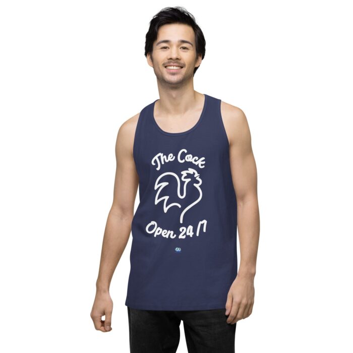 Men’s premium tank top - The Cock Open 24/7 - Image 27